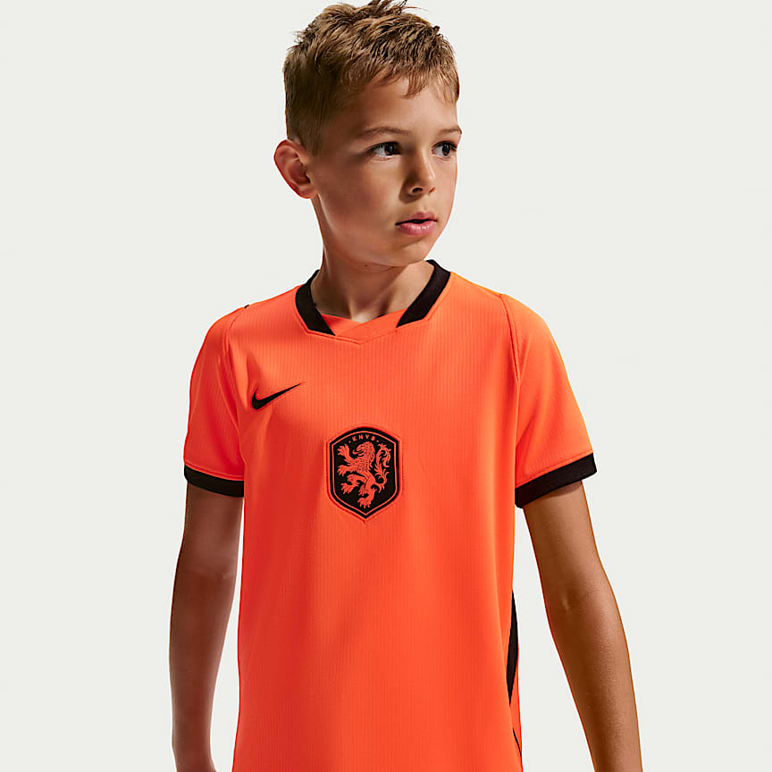Netherlands x Patta Older Kids' Short-Sleeve Football Top. Nike IL